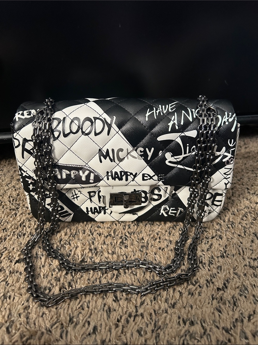 Dolls Kill Graffiti Shoulder Bag